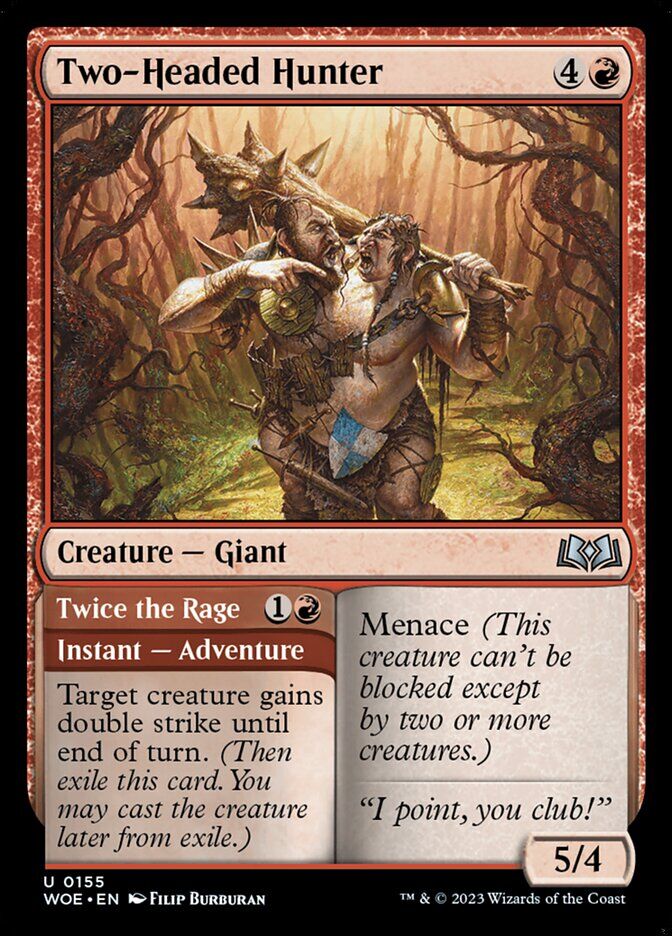 Wilds of Eldraine #155 Two-Headed Hunter