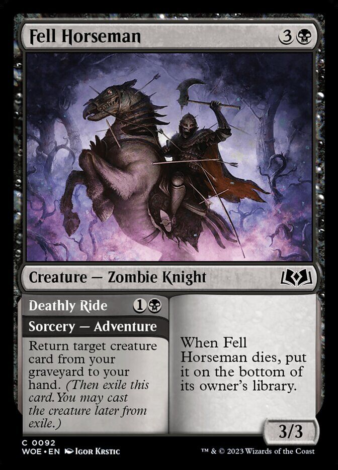 Wilds of Eldraine #92 Fell Horseman