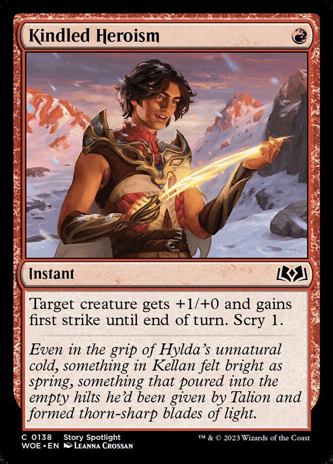 Wilds of Eldraine #138 Kindled Heroism