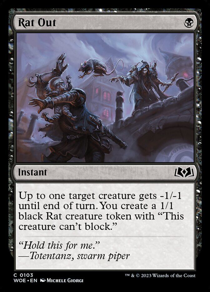 Wilds of Eldraine #103 Rat Out