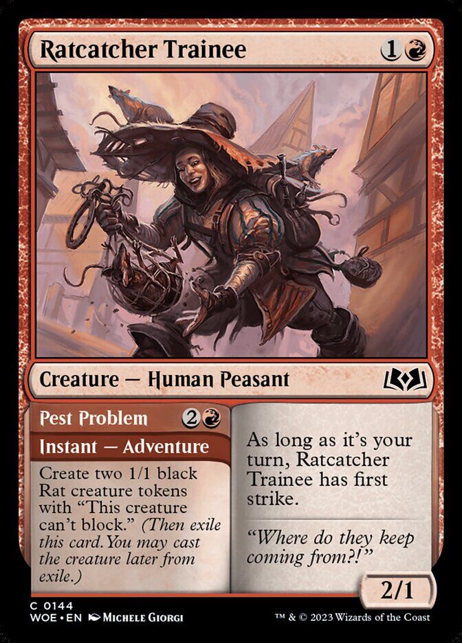 Wilds of Eldraine #144 Ratcatcher Trainee