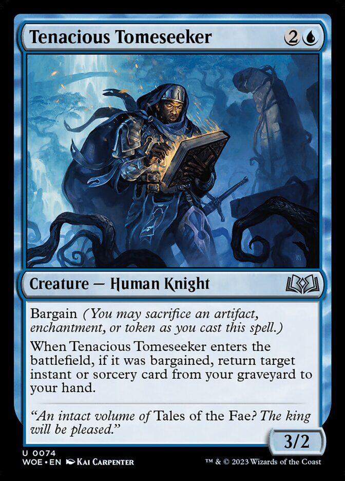 Wilds of Eldraine #74 Tenacious Tomeseeker