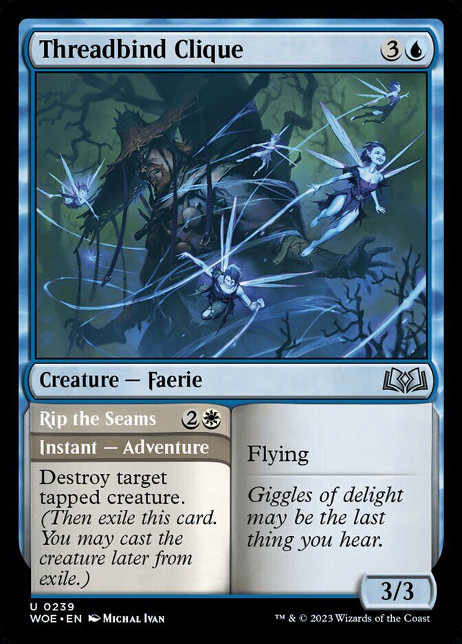 Wilds of Eldraine #239 Threadbind Clique