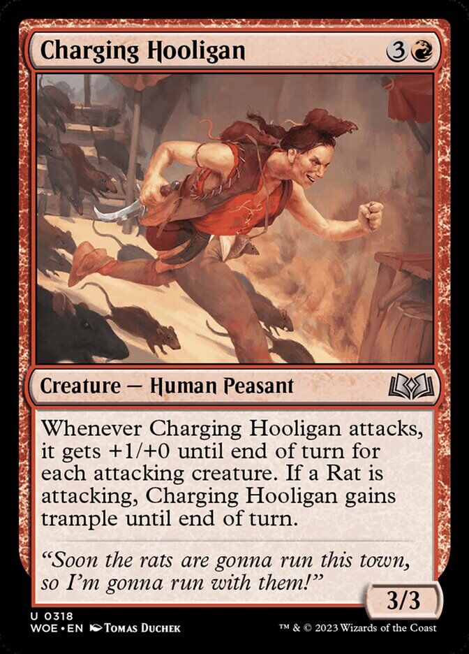 Wilds of Eldraine #318 Charging Hooligan