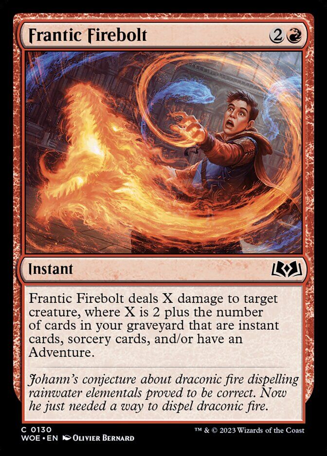 Wilds of Eldraine #130 Frantic Firebolt
