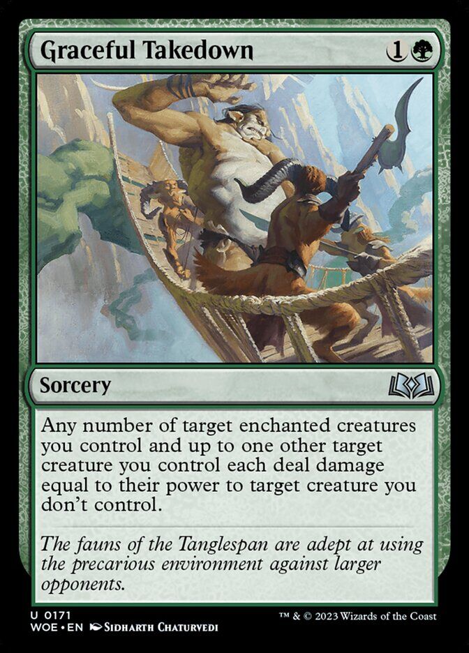 Wilds of Eldraine #171 Graceful Takedown