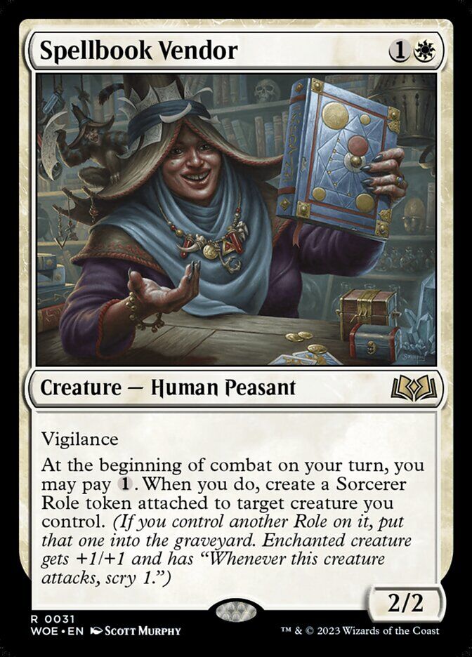 Wilds of Eldraine #31 Spellbook Vendor