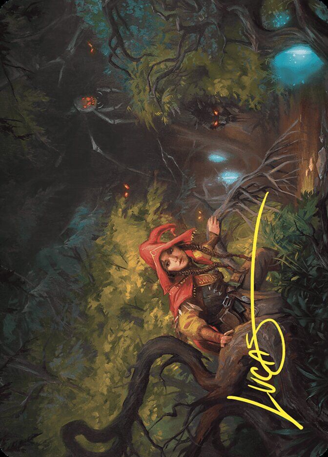 Art Series: Wilds of Eldraine #28 Damn Art Card (Gold-Stamped Signature)