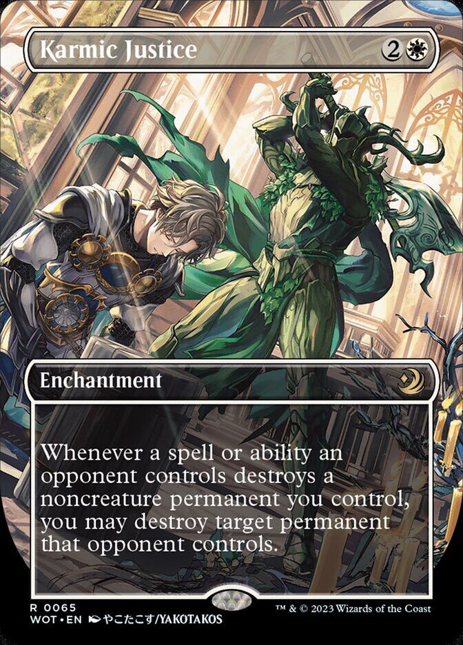 Wilds of Eldraine: Enchanting Tales #65 Karmic Justice (Anime Borderless)