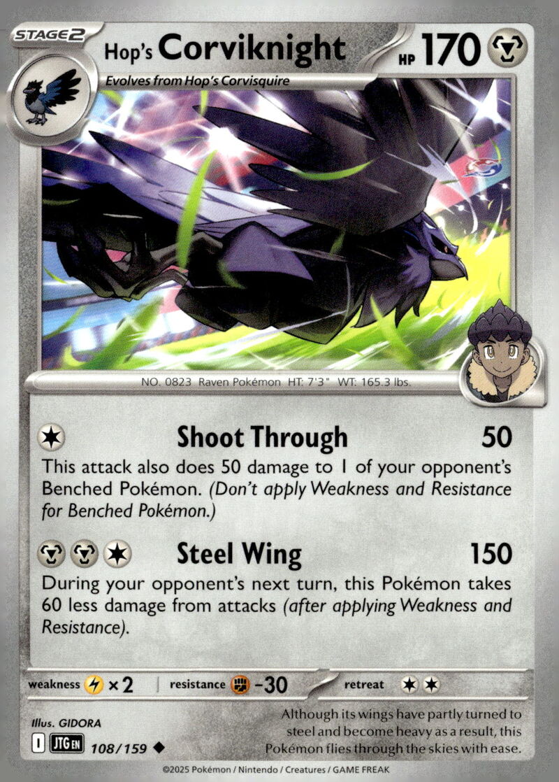 SV09: Journey Together #108/159 Hop's Corviknight