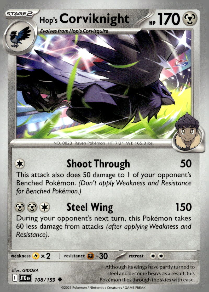 SV09: Journey Together #108/159 Hop's Corviknight