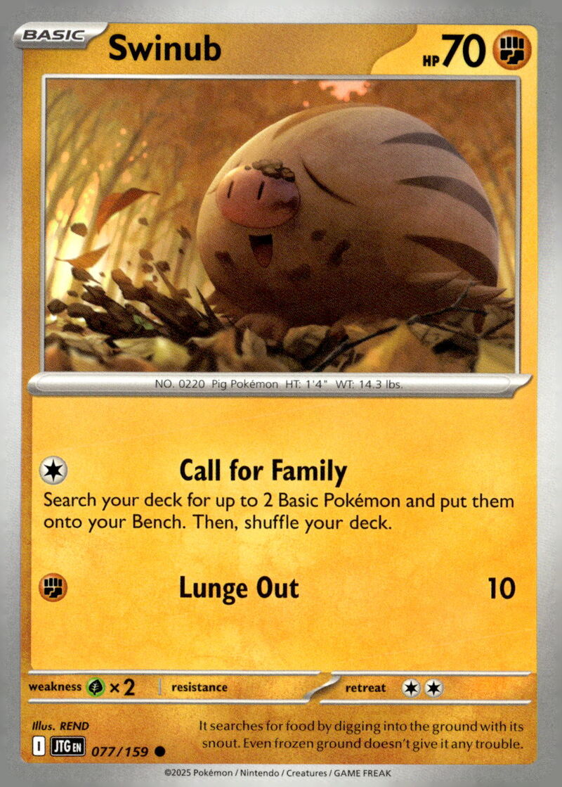SV09: Journey Together #077/159 Swinub