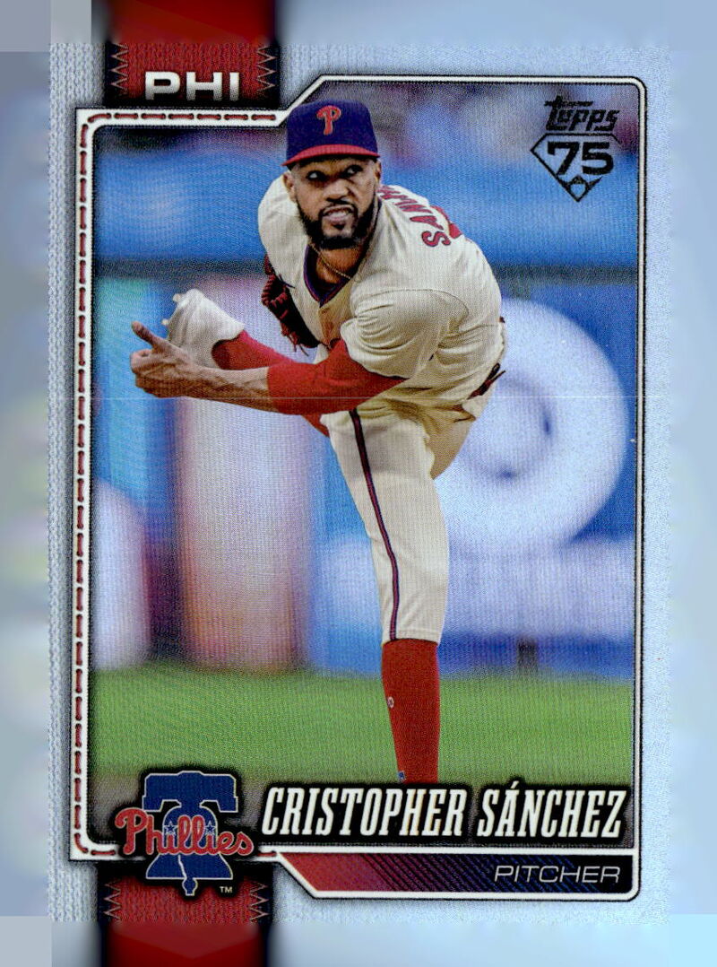 2026 Topps #325 Cristopher Sánchez Rainbow Foil