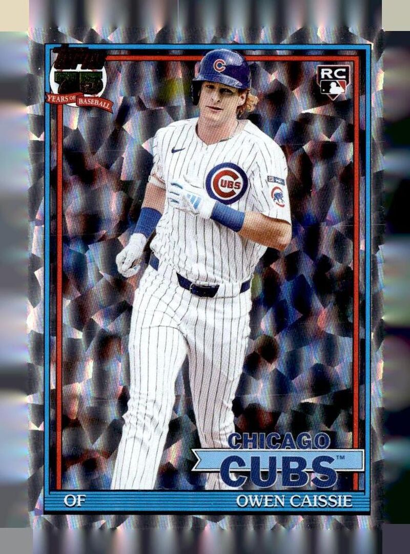 2026 Topps #T91-10 Owen Caissie 1991 Topps Baseball 35th Anniversary Crackle Foil (Series One)