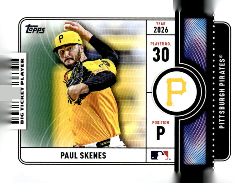 2026 Topps #BTP-14 Paul Skenes Big Ticket Players Pink Foil