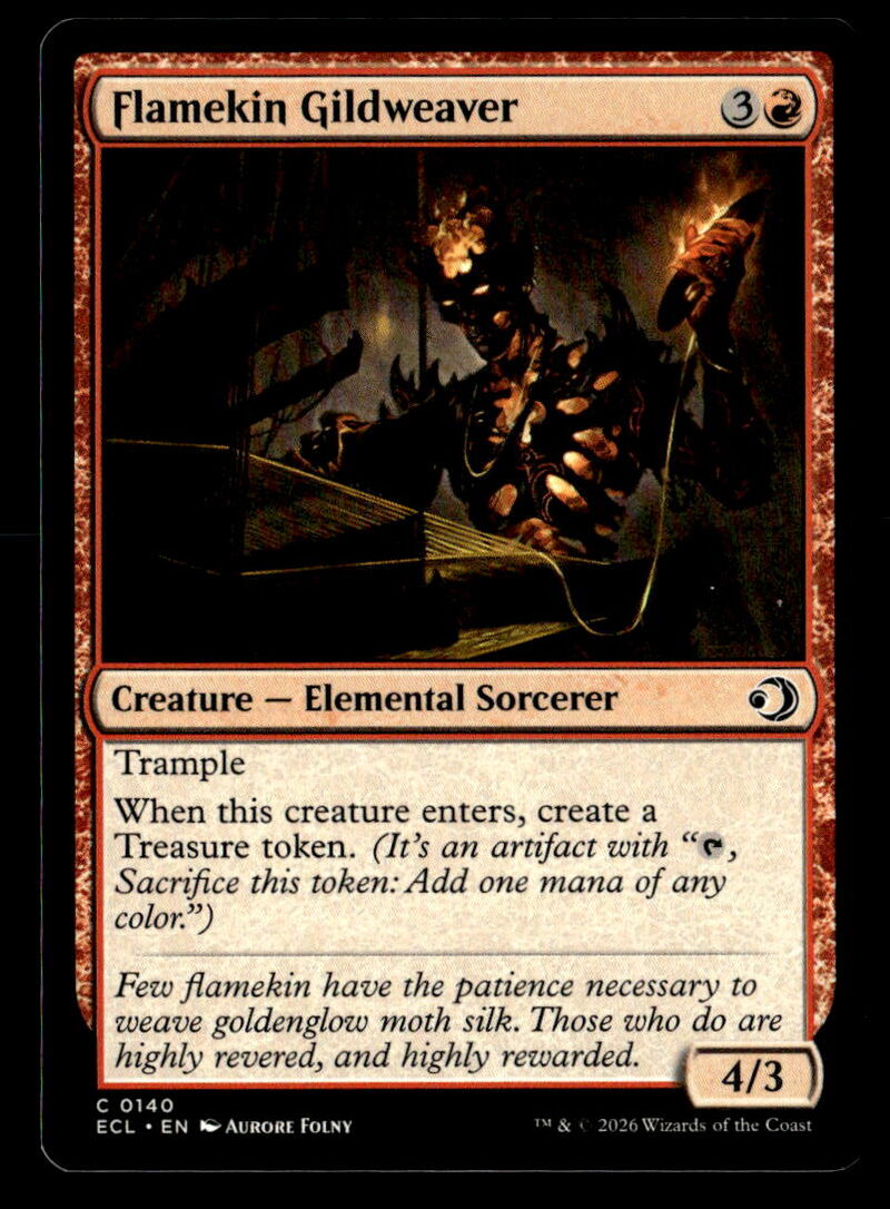 Lorwyn Eclipsed #140 Flamekin Gildweaver