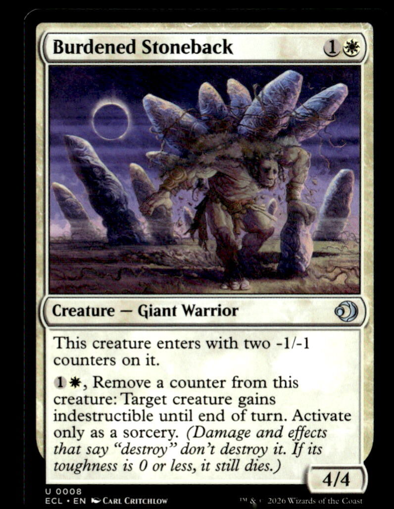 Lorwyn Eclipsed #8 Burdened Stoneback