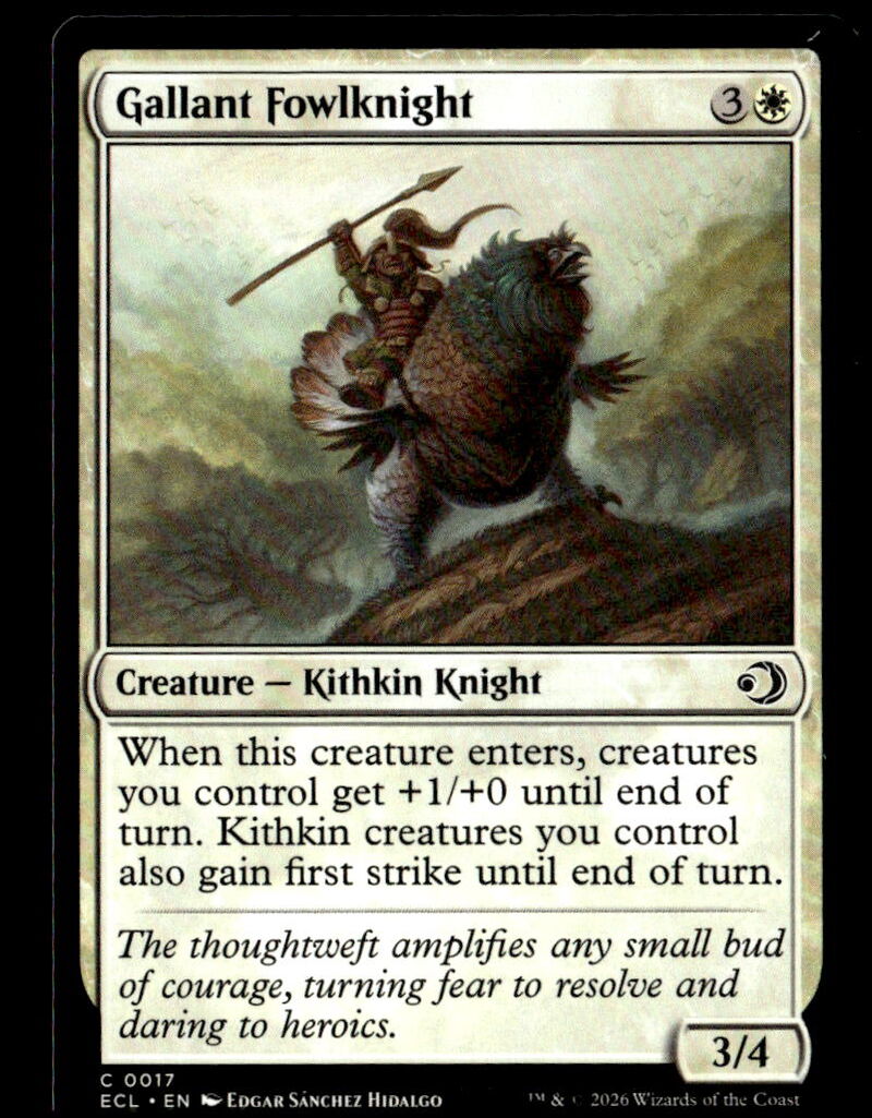 Lorwyn Eclipsed #17 Gallant Fowlknight