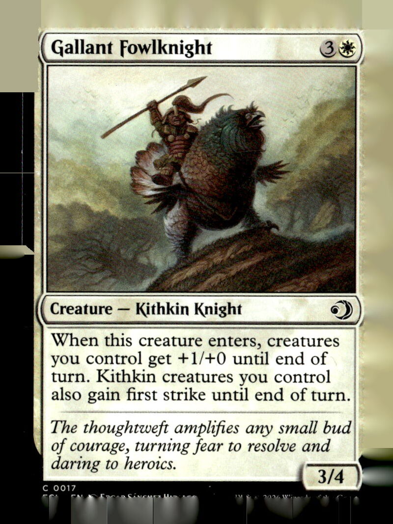 Lorwyn Eclipsed #17 Gallant Fowlknight