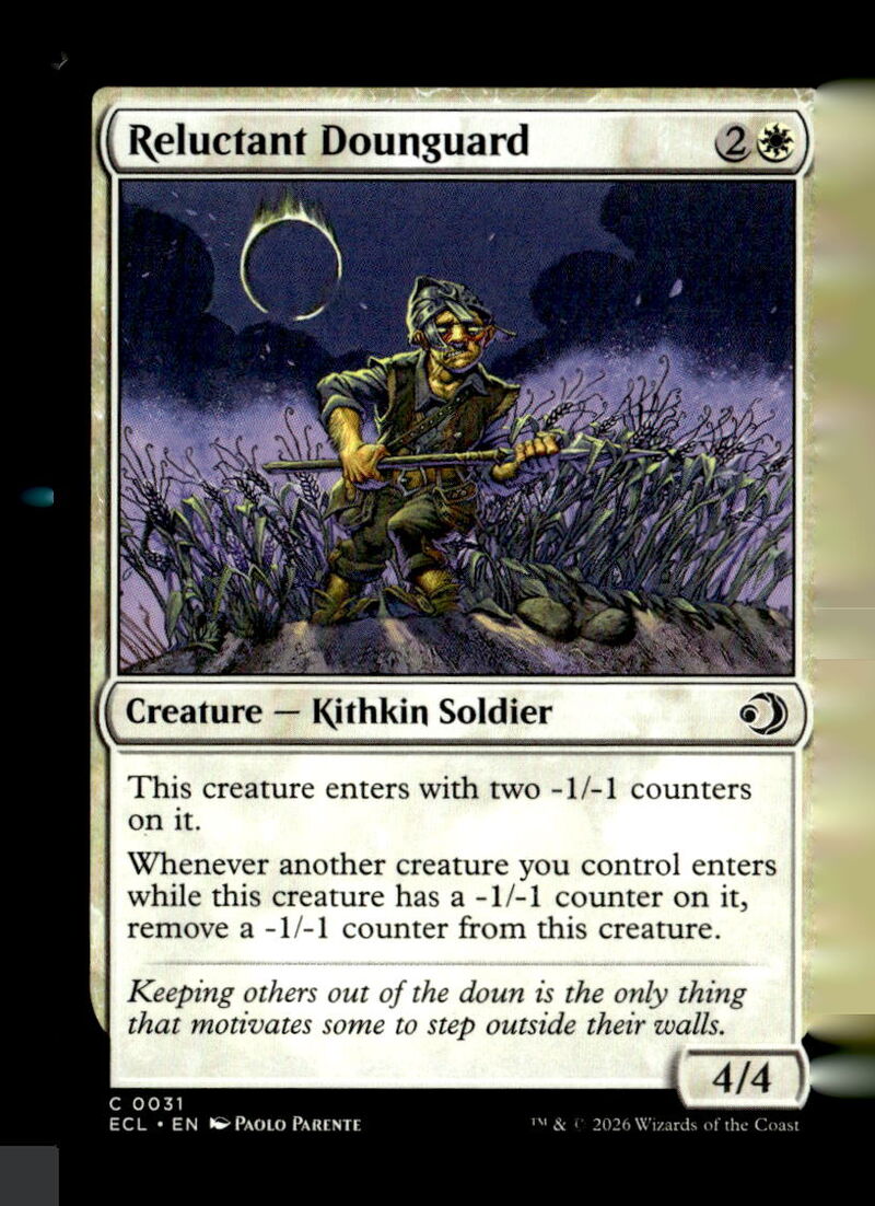 Lorwyn Eclipsed #31 Reluctant Dounguard