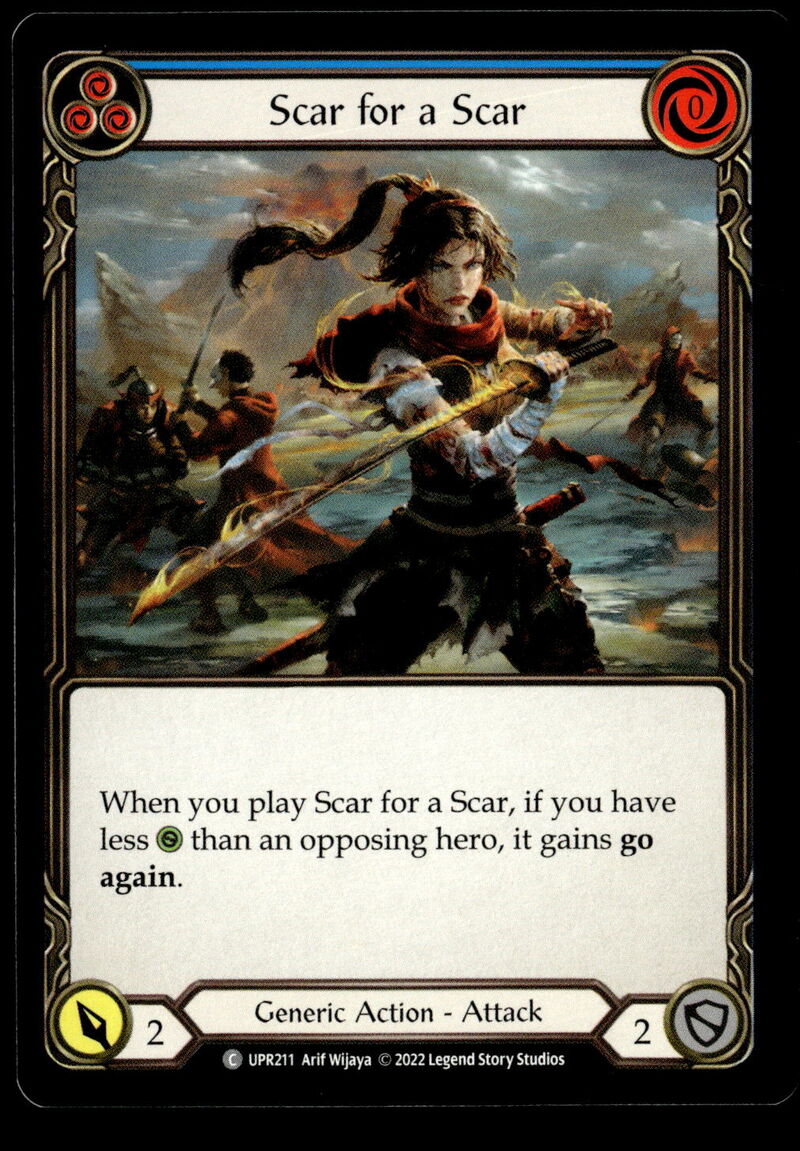 Uprising #UPR211 Scar for a Scar (Blue)
