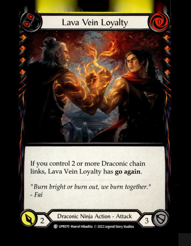Uprising #UPR070 Lava Vein Loyalty (Yellow)