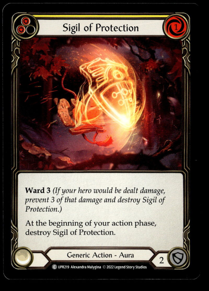 Uprising #UPR219 Sigil of Protection (Yellow)