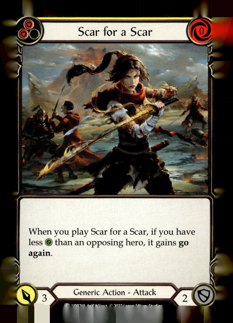 Uprising #UPR210 Scar for a Scar (Yellow)