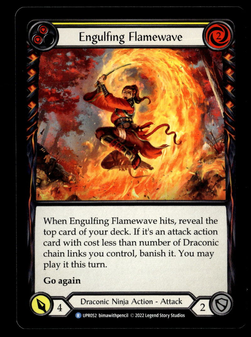 Uprising #UPR052 Engulfing Flamewave (Yellow)