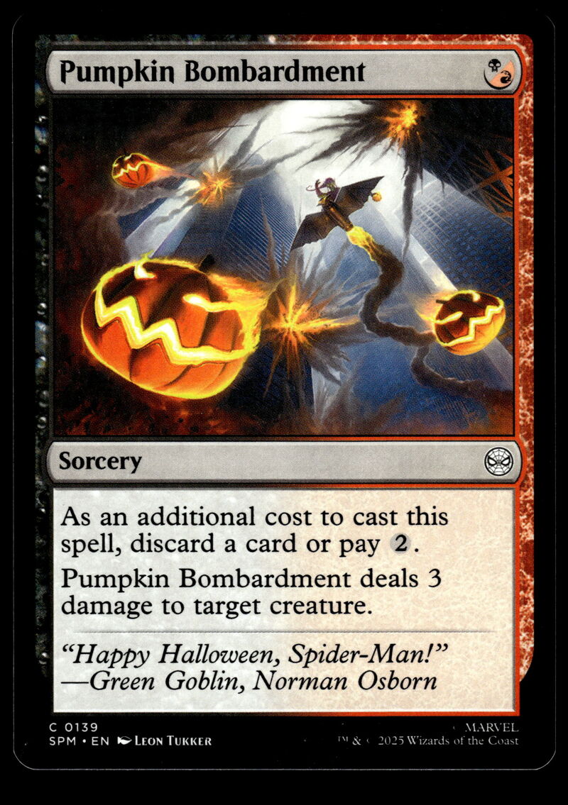 Marvel's Spider-Man #139 Pumpkin Bombardment