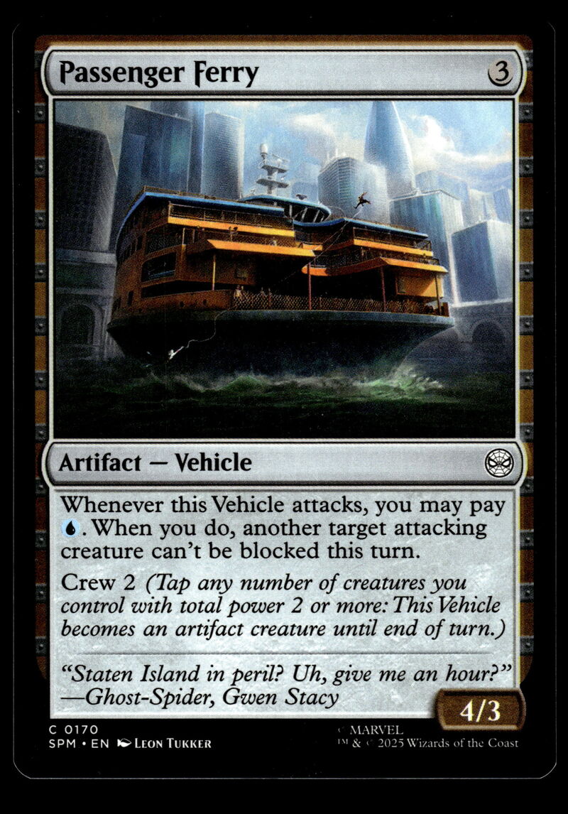 Marvel's Spider-Man #170 Passenger Ferry