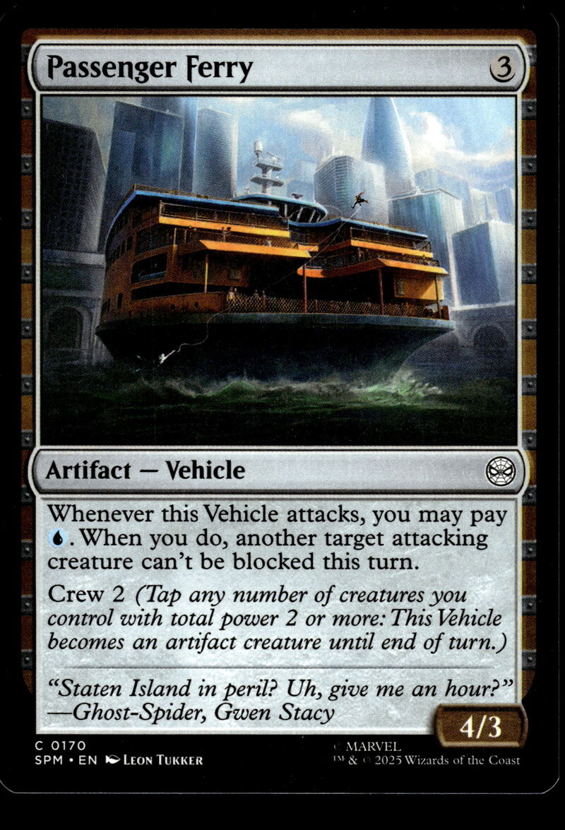 Marvel's Spider-Man #170 Passenger Ferry