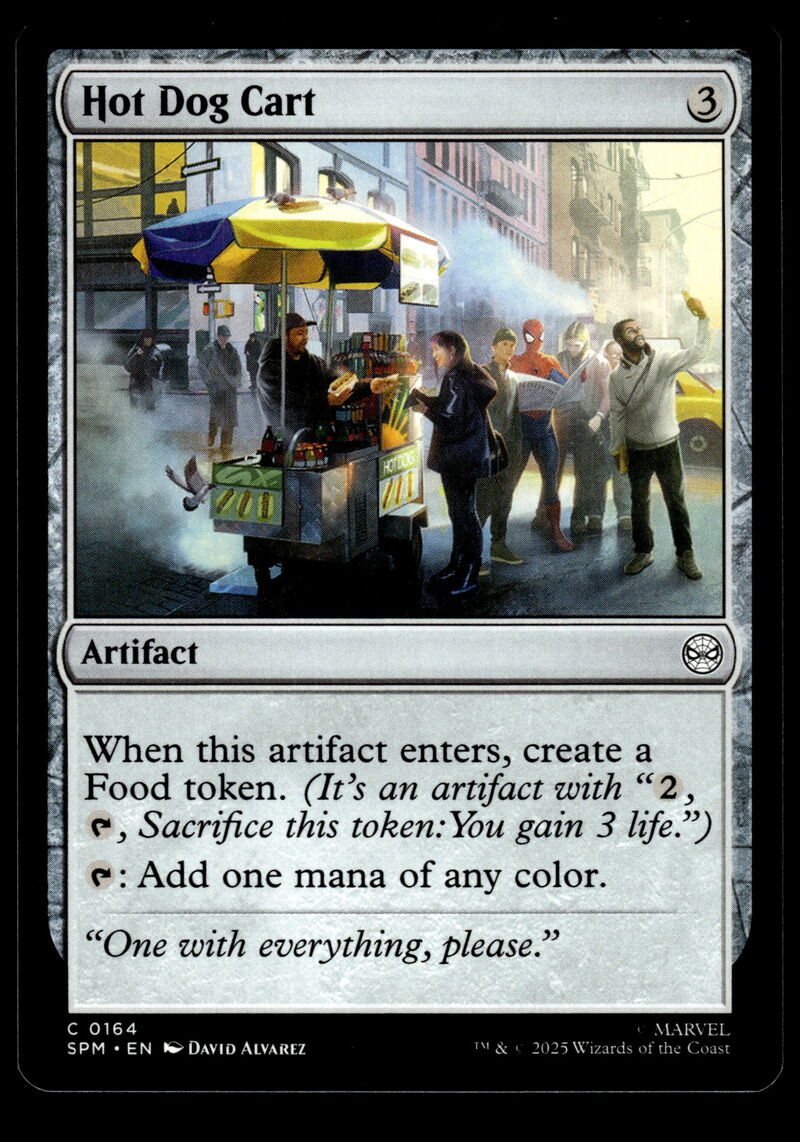 Marvel's Spider-Man #164 Hot Dog Cart
