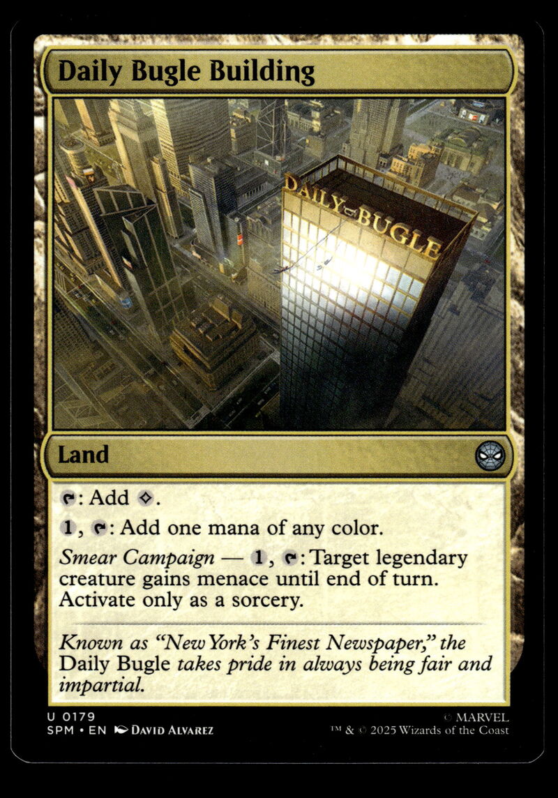 Marvel's Spider-Man #179 Daily Bugle Building