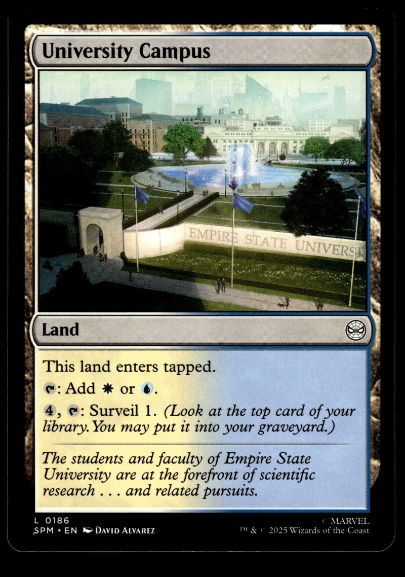 Marvel's Spider-Man #186 University Campus
