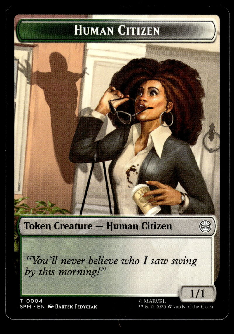 Marvel's Spider-Man #4 // 7 Human Citizen // Treasure Double-Sided Token