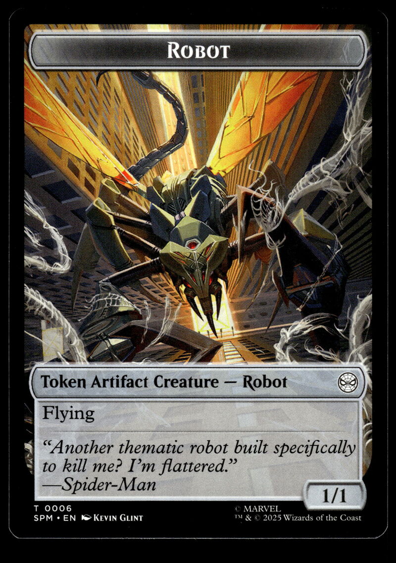 Marvel's Spider-Man #5 // 6 Food // Robot Double-Sided Token
