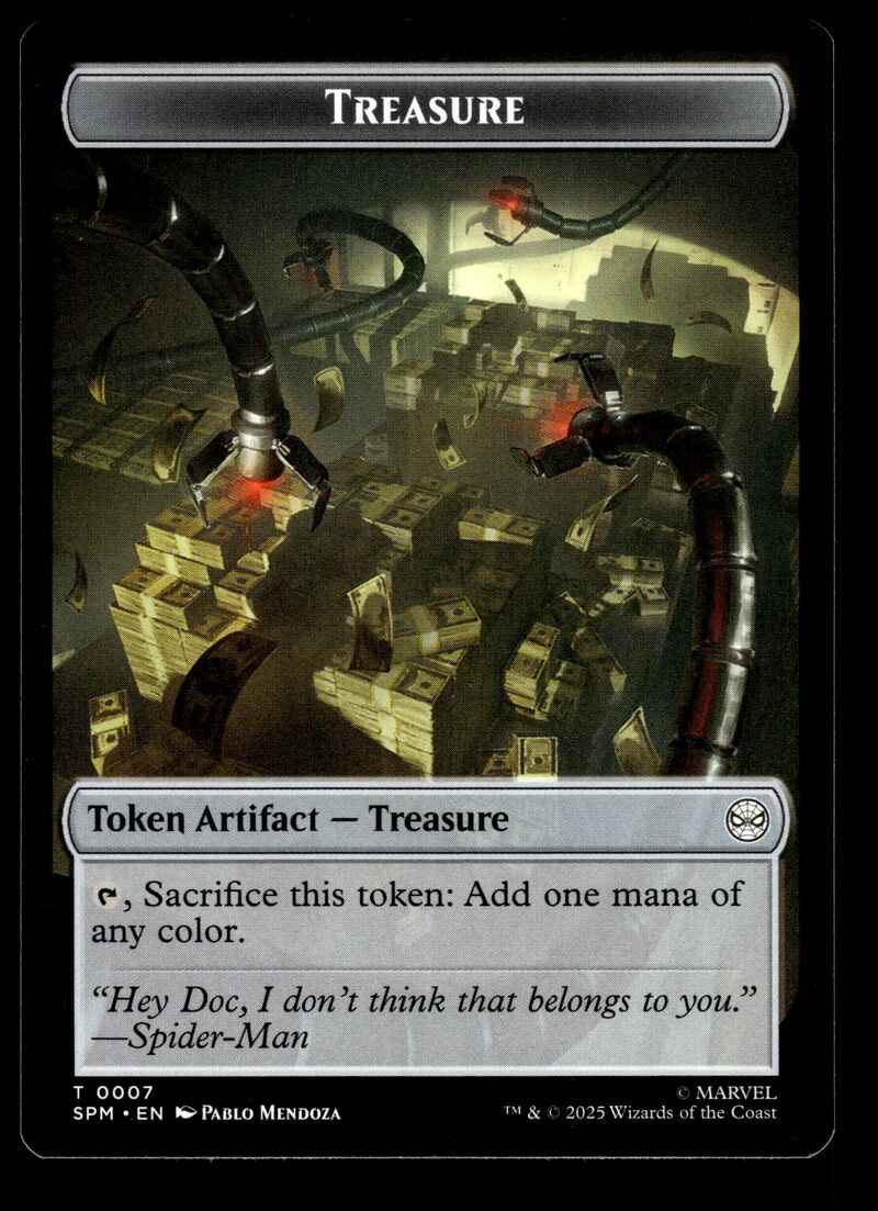 Marvel's Spider-Man #3 // 7 Spider // Treasure Double-Sided Token