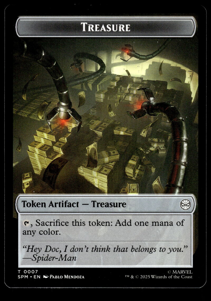 Marvel's Spider-Man #4 // 7 Human Citizen // Treasure Double-Sided Token