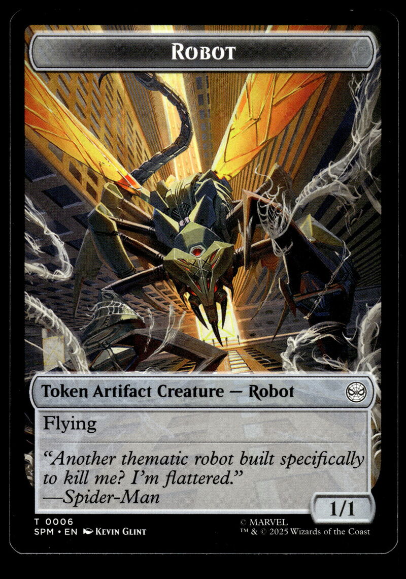 Marvel's Spider-Man #5 // 6 Food // Robot Double-Sided Token