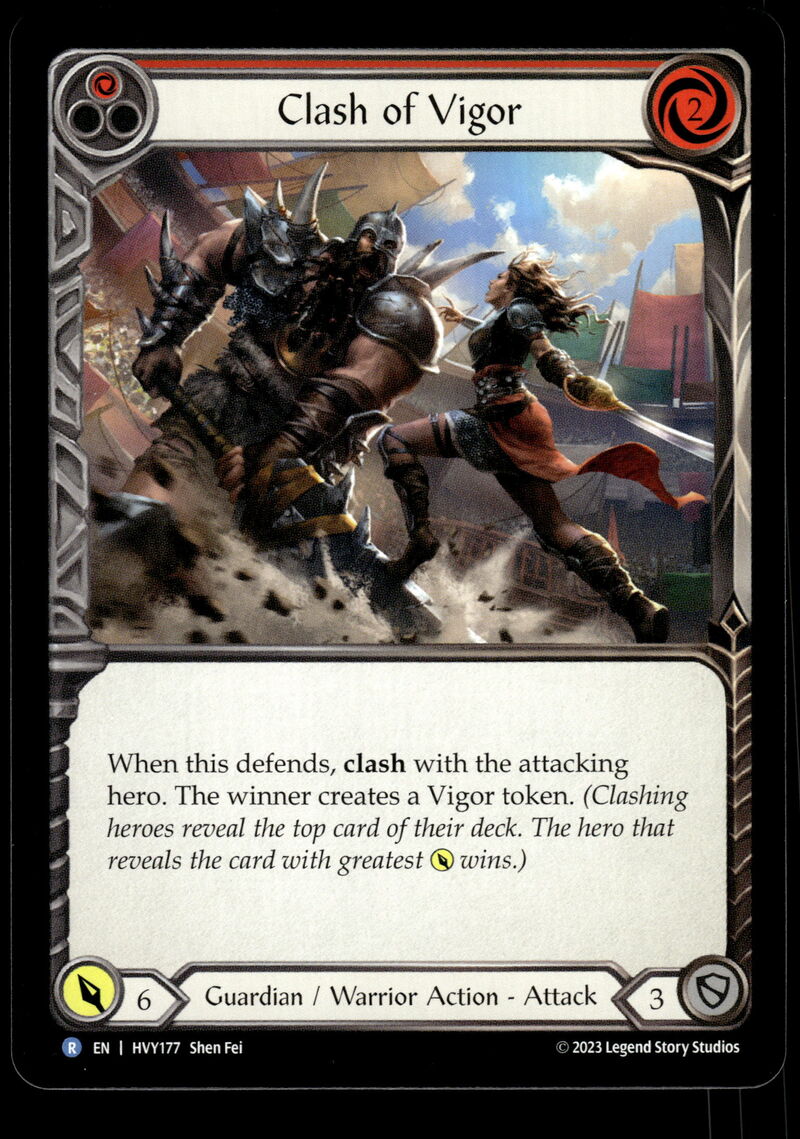 Heavy Hitters #HVY177 Clash of Vigor (Red)