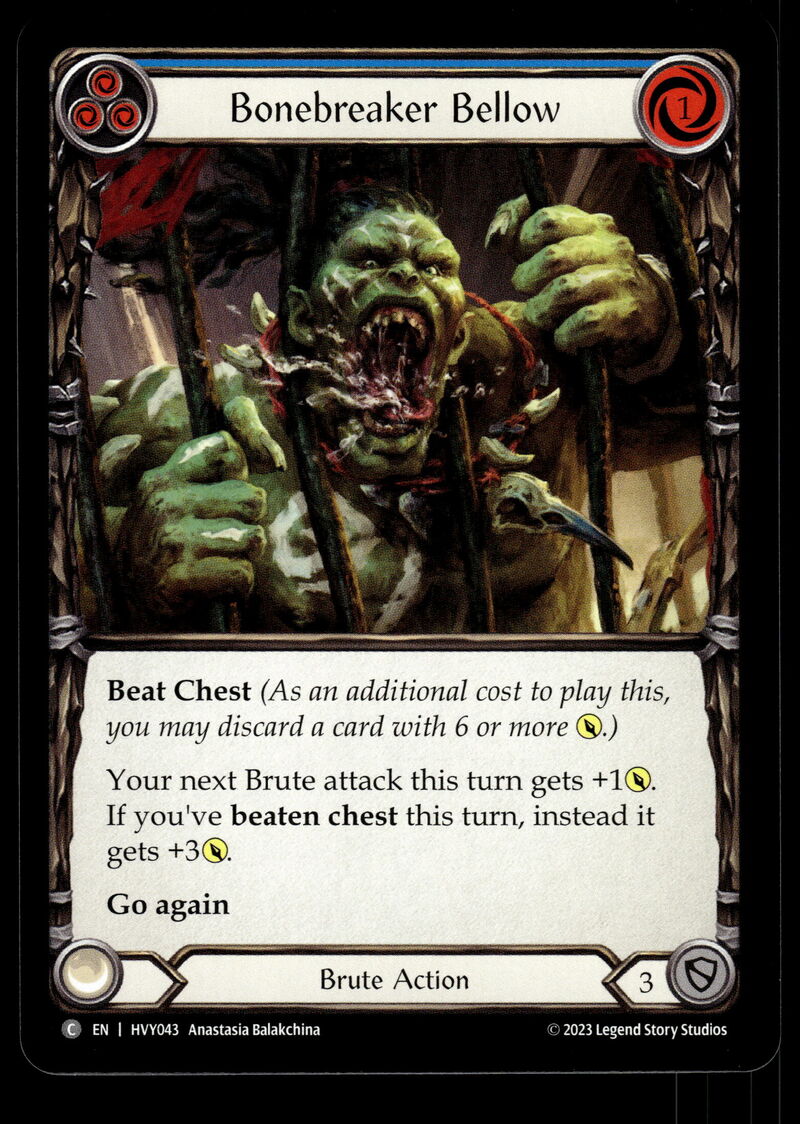 Heavy Hitters #HVY043 Bonebreaker Bellow (Blue)