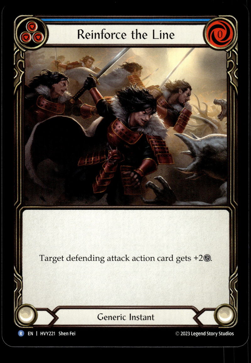 Heavy Hitters #HVY221 Reinforce the Line (Blue)