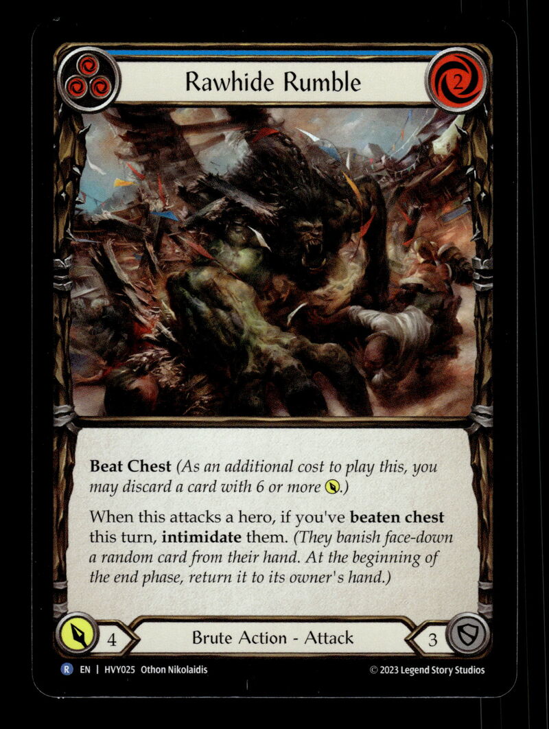 Heavy Hitters #HVY025 Rawhide Rumble (Blue) Rainbow Foils