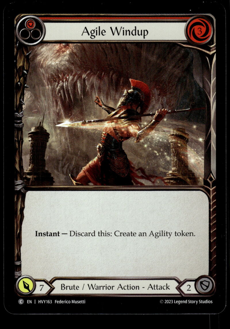 Heavy Hitters #HVY163 Agile Windup (Red) Rainbow Foils