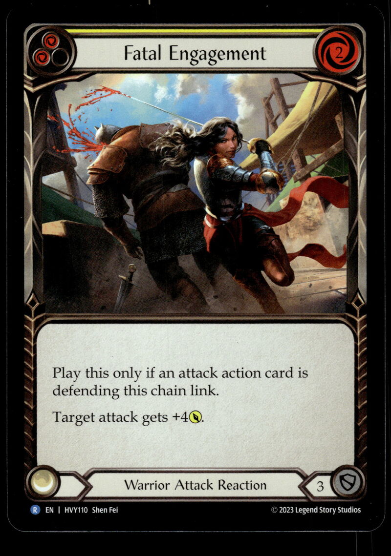Heavy Hitters #HVY110 Fatal Engagement (Yellow) Rainbow Foils