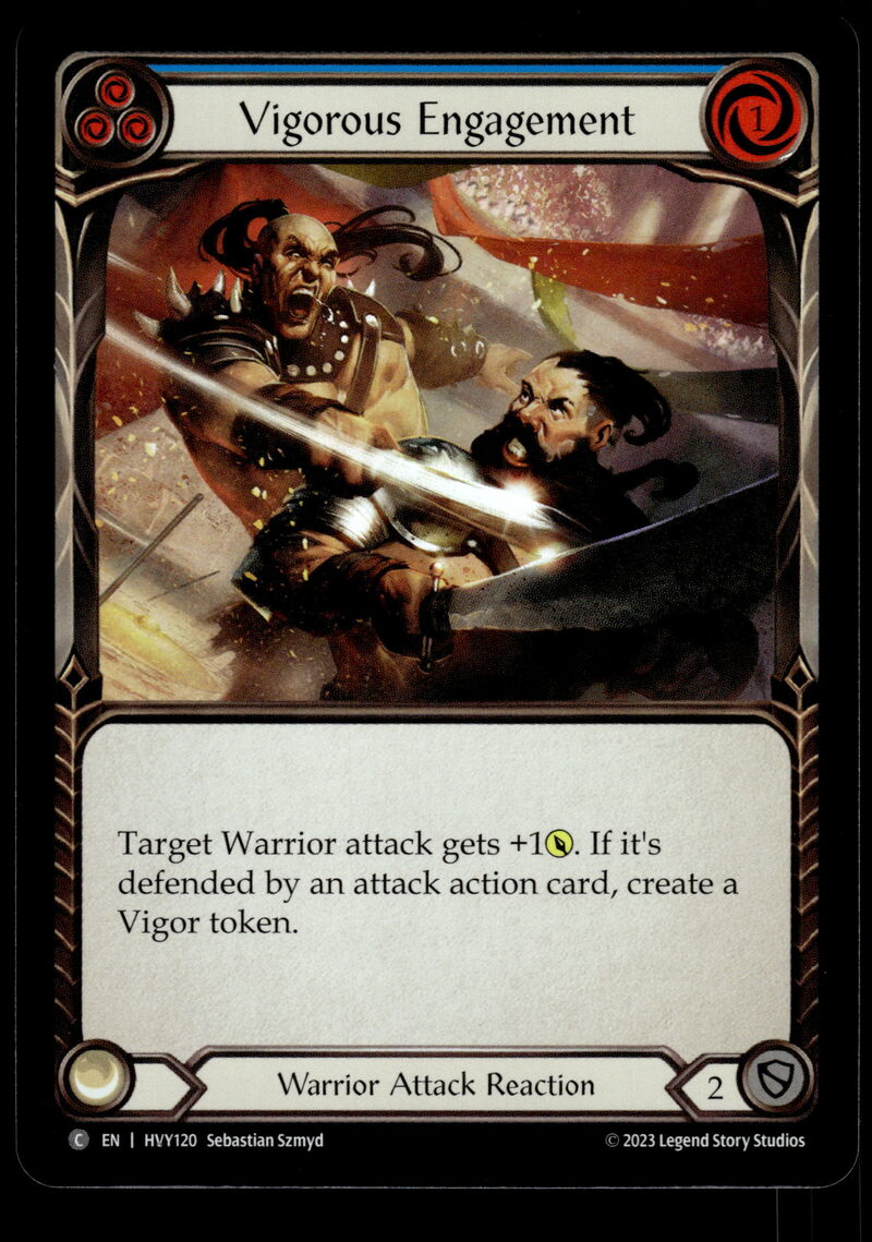 Heavy Hitters #HVY120 Vigorous Engagement (Blue) Rainbow Foils