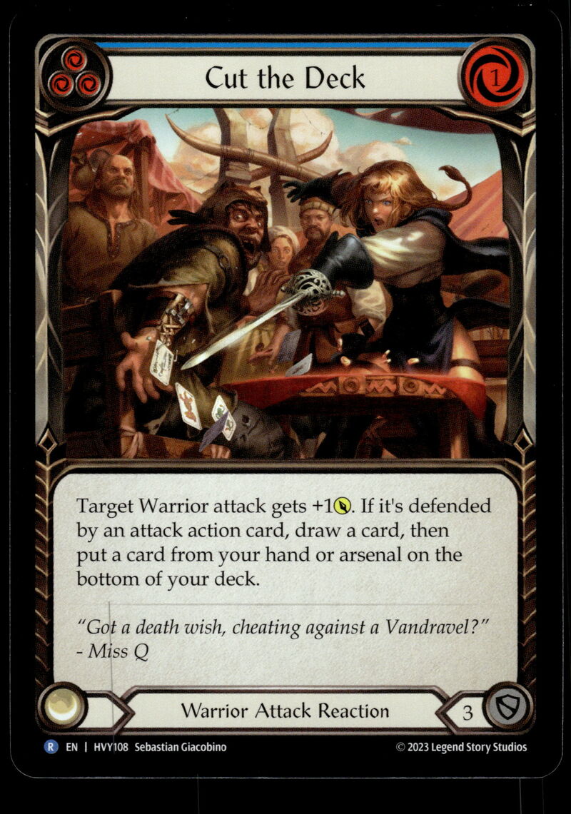 Heavy Hitters #HVY108 Cut the Deck (Blue) Rainbow Foils