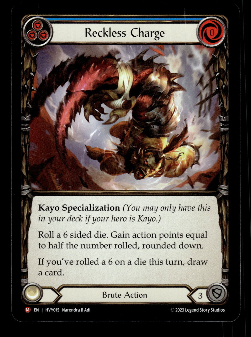 Heavy Hitters #HVY015 Reckless Charge Rainbow Foils