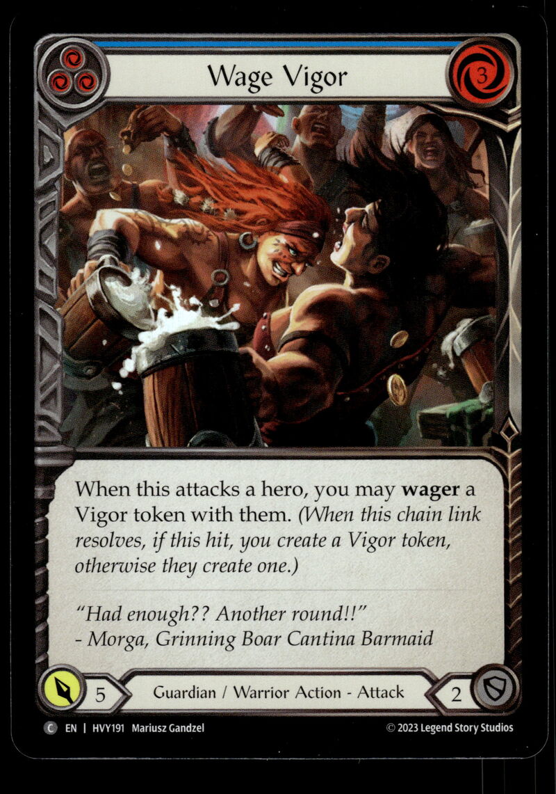Heavy Hitters #HVY191 Wage Vigor (Blue) Rainbow Foils